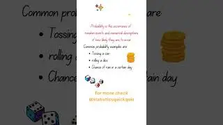 probability#statistics #ytshorts #youtube