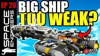 Space Engineers Survival EP26 | First BIG SHIP Fight & Attack (2025)