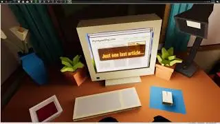 Immersive main menu and tutorial for VR game