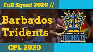 Barbados Tridents Final Squad CPL 2020 ǀ BT Full Squad 2020 ǀ CPL 2020 Squad