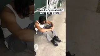 When the &ldquo;giving back&rdquo; video goes wrong #funnyshorts #comedy #charity
