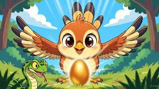 Little Bird Saves Her Egg from Snake | Moral Story for Kids | Urdu Hindi Cartoon Story