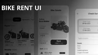 Bike Rent app ui &bull; Flutter &bull; UI showcase #flutter #uidesign #dart