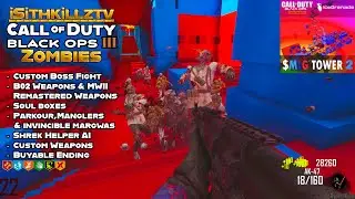 NEW MLG Tower 2 has INVINCIBLE Margwa's & annoying PARKOUR, let's PLAY it! - Bo3 custom zombies