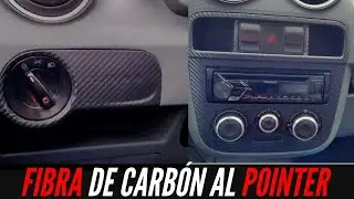 INSTALANDO VINIL FIBRA DE CARBON AL POINTER!! / IVAN BRAVO