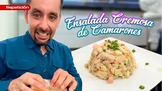 Receta de Ensalada Cremosa de Camarón — con Chipotle, Manzana y Pepino | Chef Juan Ángel