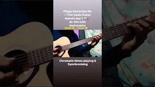 Finger Excercise No - 1 For basic Guitar learner day 1 📖🎸  #guitar #music  #shorts  #musiclessons