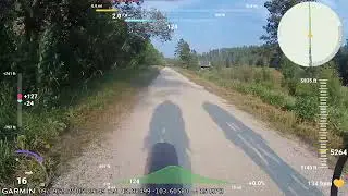 REAR CAM Telemetry: Gravel Cycling SD | Hill City to Crazy Horse | Garmin + Cycliq | Day 1 Ride