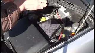 Air Filter Change Seat Ibiza 6L MK4 and clean the K&N filter KN 33-2830