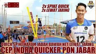 The Most Powerfull Volleyball Quick Spikes Cep Indra Pon Jabar