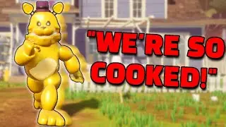 3 идиота пытаются сбежать от FAST FREDBEAR в Hello Neighbor