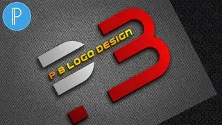 P B Professional logo design in Pixellab (2022) | How To design 3D logo in Pixellab | Pixellab