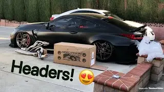 Lexus RCF Headers Finally Arrived! American Racing Headers!