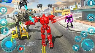 Robot Hero Realistic Robot Car Transform Missions in Grand City - Android Gameplay
