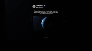 Fine-Tuned Universe? The Anthropic Principle Explained #sciencefacts