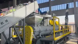 PET Bottle Label Remover Machine Testing for Philippine Customer