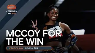 Maia McCoy rules the 100m in Beijing 🔥 | Continental Tour Gold 2025