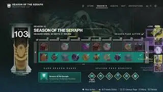 Claiming All the Season of the Seraph Rewards - Destiny 2 Loot shower ASMR
