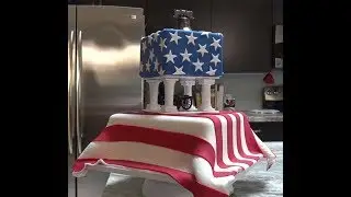 Cake Journey Lesson 26 - Forth of July Tiered Fondant Cake