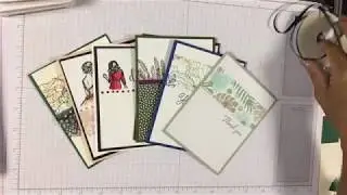 Stamping Band Technique - easy and quick card layout