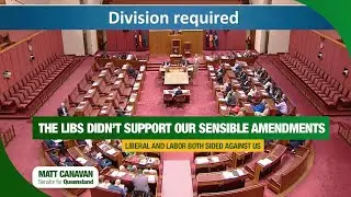 They didn't support our sensible amendments