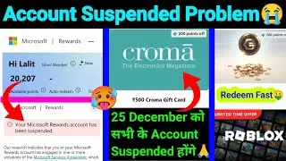 Microsoft Rewards Account Suspended | Your account has been suspended | New Redeem Trick 2026 🤑