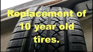 Replacing 10 year old tires with new Continental TrueContact on Volvo XC70 T6.