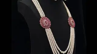 Traditional Style Pearl Two-Sided Broach Set | Hyderabadi Pearls