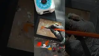 Uniek schilderij met epoxyhars 💎⁠
