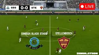 🔴LIVE: Singida Black Stars vs Stellenbosch FC &ndash; CAF CC 2025/26 | PES 21 Full Match Simulation