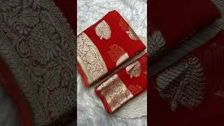 🏵️*New Cataloge Launch*⭐*Fabric - Pure Viscose Georgette Sarees ⭐ *Price:- 850+shipping charges 🏵️