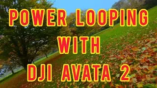 Powerloops round my local park - dji Avata 2 fpv drone flight. easy acro firmware update.