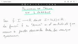 Teórica extra: Taylor, parte 1