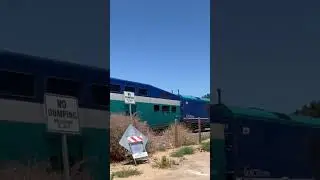 Coaster 631 flies through Leucadia with me moving in the opposite direction.