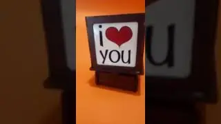 Wooden music & rotate photo cube
