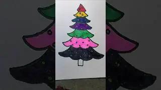 #christmas #tree #shorts #viral #drawing #art #cartoon
