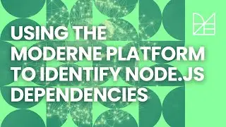 Using the Moderne Platform to identify Node.js dependencies across your organization