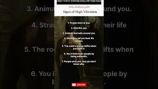 Powerful Signs You Have a High Vibration Energy 💫 | Must Watch