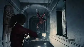 RESIDENT EVIL 2 Claire Redfield vs Licker