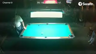 Jim 15 ball steep bank shot corner pocket  5 19 25