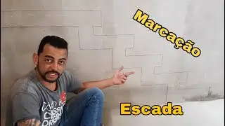 Como marcar Escada Cascata na parede