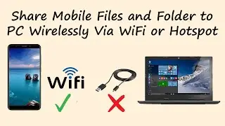 Wireless Files and Folder Sharing | Send Data to  Computer Without Data Cable | WIFI FTP Server |