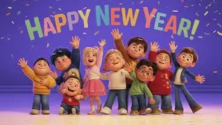 Happy New Year 🎉 | Fun New Year Song for Kids | Sing & Dance Along