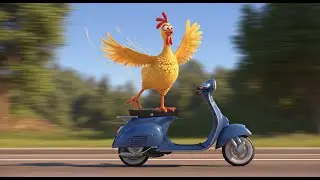 The Chicken Who Rode a Scooter | Funny Nursery Rhyme and Kids Song