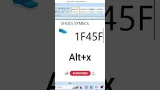Shoes 👟 symbol in ms word shortcut key #shortcutkeys #shoes #viralvideo #tipsandtricks
