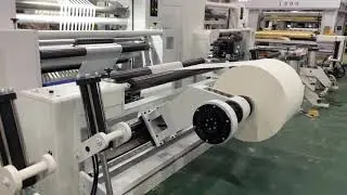 LQK 1600A FULLY AUTOMATIC SLITTING REWINDING MACHINE 3 SERVO MOTORS