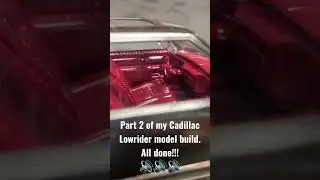 Part 2 of my Cadillac Fleetwood Brougham 1/25 Scale Model Build. All done #Revell #LowriderModel