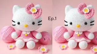 Crochet || Hello kitty Amigurumi tutorial| How toCrochet Hello Kitty Amigurumi @Easy Crochet