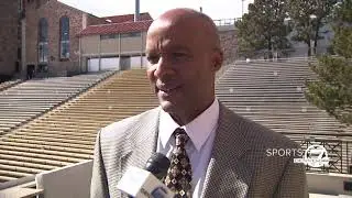Denver7 Sports anchor Nick Rothschild interviews new CU head football coach Karl Dorrell