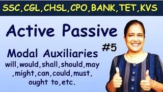 Active to Passive Voice of Modal Verbs | Rukes/Exercise/Hindi Explanation